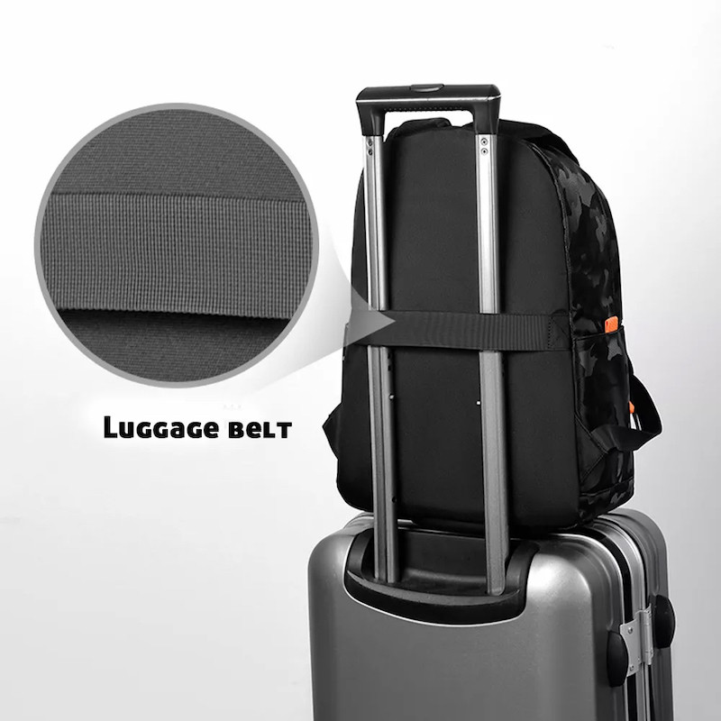 Business School PU Leather bag 15.6 inch laptop usb charging back pack travel anti theft Black